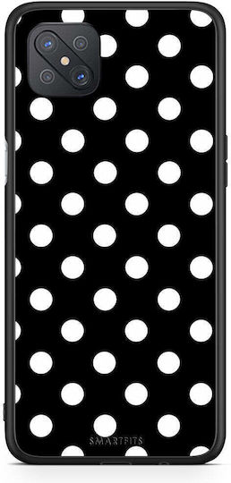 Smartfits White Polka Dots On Black Oppo Reno4 Z 5g A92s Θήκη