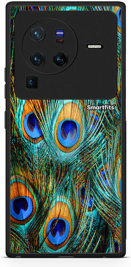 Smartfits Real Peacock Feathers Husă pentru Vivo X80 Pro 5g
