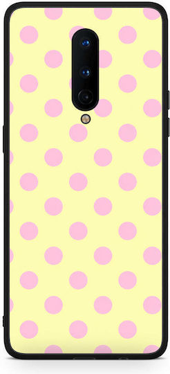 Smartfits Pink Polka Dots On Yellow Oneplus 8 Θήκη