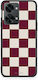 Smartfits Burgundy Cream Striped Checks Oneplus Nord 2t Θήκη