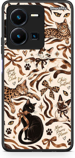 Smartfits Wild Cats Animal Print Collage Husă Vivo Y22s Y35 4G