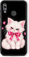 Smartfits Husa Grumpy Party Kitten On Black pentru Huawei P20 Lite
