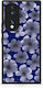 Smartfits Pale Blue Flowers On Navy Honor 70 5g Θήκη