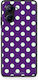 Smartfits Mint Polka Dots Auf Lila Realme C33 Hülle