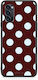 Smartfits Pale Blue Large Polka Dots on Burgundy Oppo Reno4 Pro 5G Case