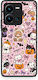 Smartfits Halloween Cute Animals Pe Fundal Roz Vivo Y35 5G Husă
