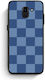 Smartfits Denim Albastru în Carouri Samsung Galaxy J6 Husă