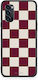 Smartfits Burgundy Cream Striped Checks Oppo Reno4 Pro 5g Θήκη