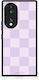 Smartfits Lilac Cream Striped Checks Honor 70 5g Θήκη