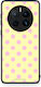 Smartfits Pink Polka Dots On Yellow Huawei Mate 50 Pro Θήκη