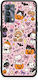 Smartfits Halloween Niedliche Tiere auf Rosa Realme GT Master Hülle