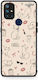 Smartfits Minimal Cat Fashion Doodles Auf Cremefarbener Hülle für OnePlus Nord N10 5G