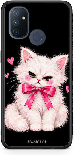 Smartfits Grumpy Party Kitten On Black Oneplus Nord N100 Θήκη