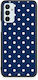 Smartfits Weiße Kleine Punkte auf Marineblauem Samsung Galaxy M23 F23 Case