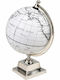 Decorative Globe Silver with Metal Base 34