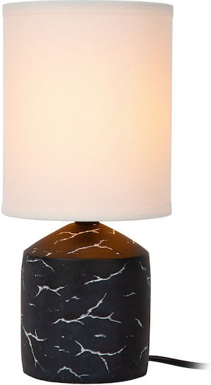 Lucide Lightning Table Lamp with Black Shade and Base