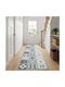 vidaXL Oriz Rug Rectangular Grey and Black 100x300cm