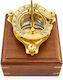 Decorative Nautical Solar Compass Wooden Box