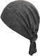 Damen-Turban aus Baumwoll-Lycra in Grau meliert
