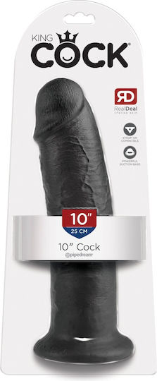King Cock Ρεαλιστικό Dildo με Βεντούζα Μαύρο