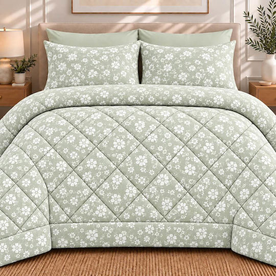Astron Italy Super King Duvet 220x240cm Olive