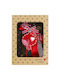 Synchronia Hanging Pomegranate Lucky Charm Red Ceramic