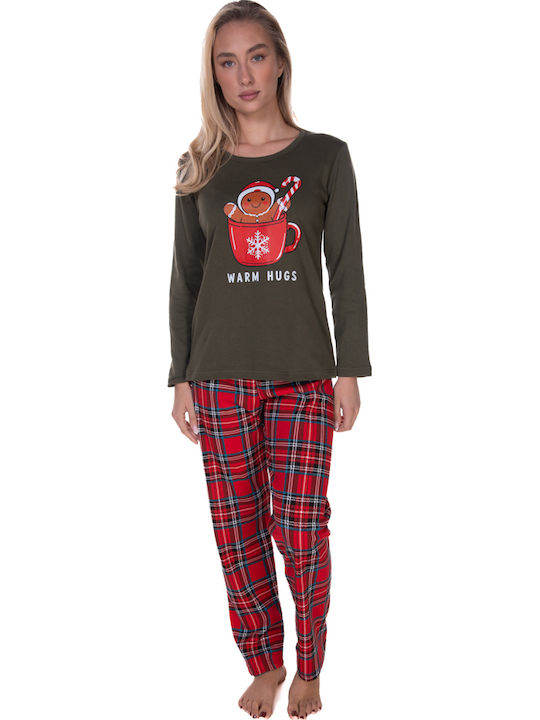 Comfort Winter Women's Pyjama Set Green