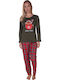 Comfort Winter Women's Pyjama Set Green