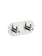 Next Cârlig Dublu de Baie cu Autocolant 9.5x2.5cm Inox Argintiu