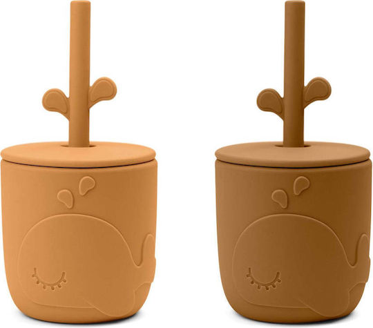 Done by Deer Wally Silicone Baby Cups Yellow 2 Pieces 120ml