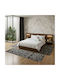 SpitiBazaar Modern Schlafzimmer-Teppichsets Grau 3 Stücke