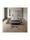 SpitiBazaar Modern Bedroom Rug Set Gray Black 3 Pieces