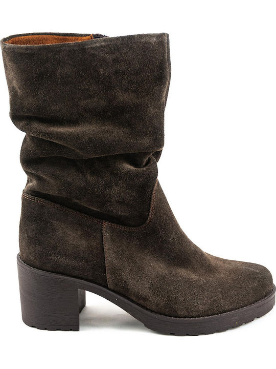 Ragazza Suede Women's Ankle Boots Brown
