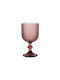 keleman Set of Purple Glass Water Goblets 365ml 6 Pieces