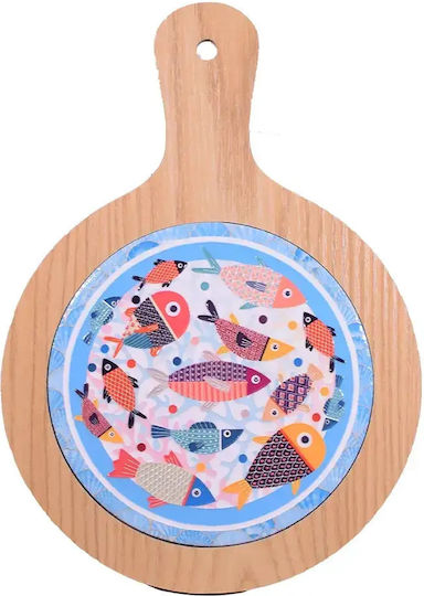 SP Souliotis Set de Masă Rotund din Lemn 27 cm