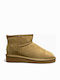 Leather Women's Ankle Boots with Fur Cuero GY-08655-26-2