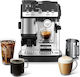Luxe Café Mini Αυτόματη Μηχανή Espresso 1650W με Μύλο Άλεσης Γκρι ES301EU