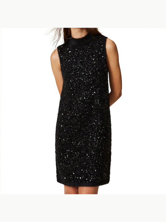 Mini-Abendkleid Schwarz