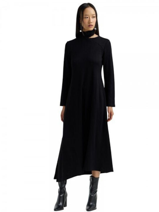 Midi Βραδινό Φόρεμα Black