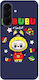 Samsung Galaxy A17 Labubu Mario Dunkelblaue Silikon-TPU-Hülle