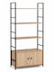 Bibliotecă Metalică Neagră 58.6x23.5x144 cm