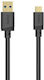 HAMA USB 3.2 кабел USB-C мъжки – USB-A, черен, 0,75 м 00202005