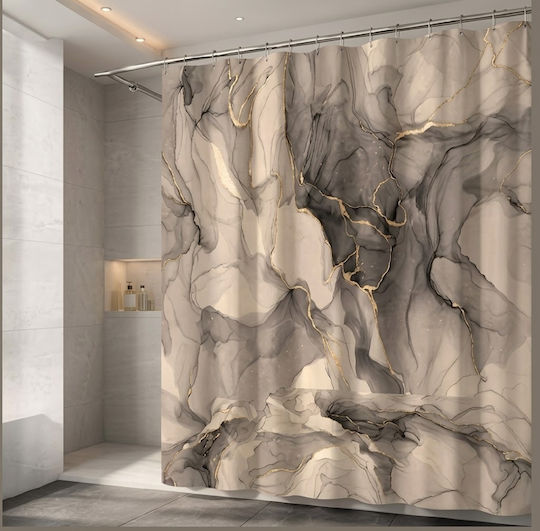 Kipper Shower Curtain 180x200cm Grey