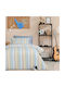 Das Home Single Sheet Set with Elastic Band in Cotton & Polyester 170x260cm 3 Pieces