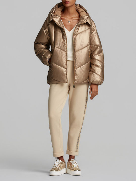 Women's Winter Puffer Jacket Gold