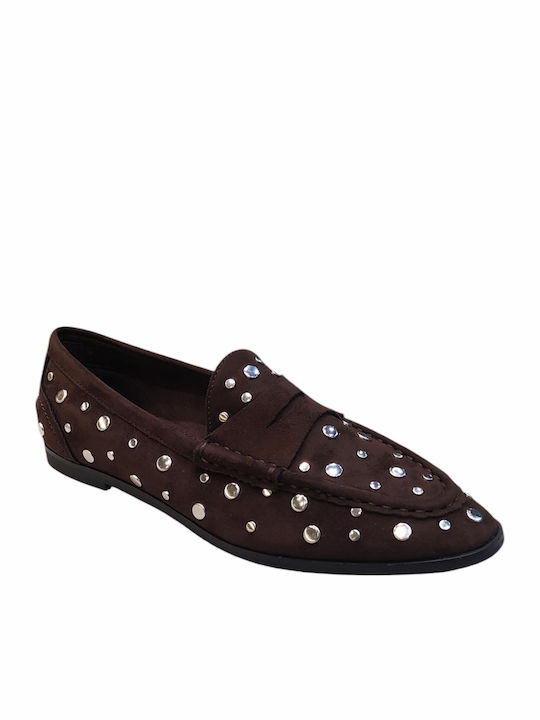 Γυναικεία Loafers σε Καφέ Χρώμα