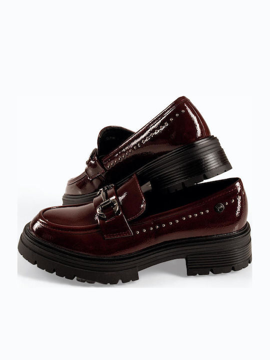 Γυναικεία Loafers σε Μπορντό Χρώμα SD57096
