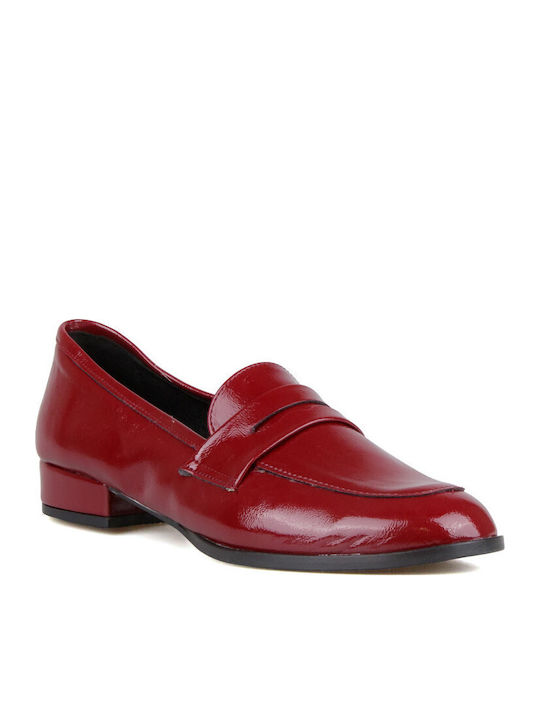Silia D Patent Leather Women's Loafers in Red C...
