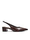 Pointed Toe Brown Pumps