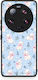 Smartfits White Kittens Blue Flowers Small Xiaomi 13 Ultra Case